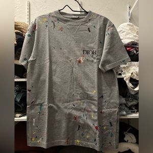 Dior pain splatter T-Shirt 100% authentic sz SMALL